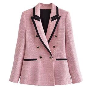 Zara Long Sleeve Double Blazer